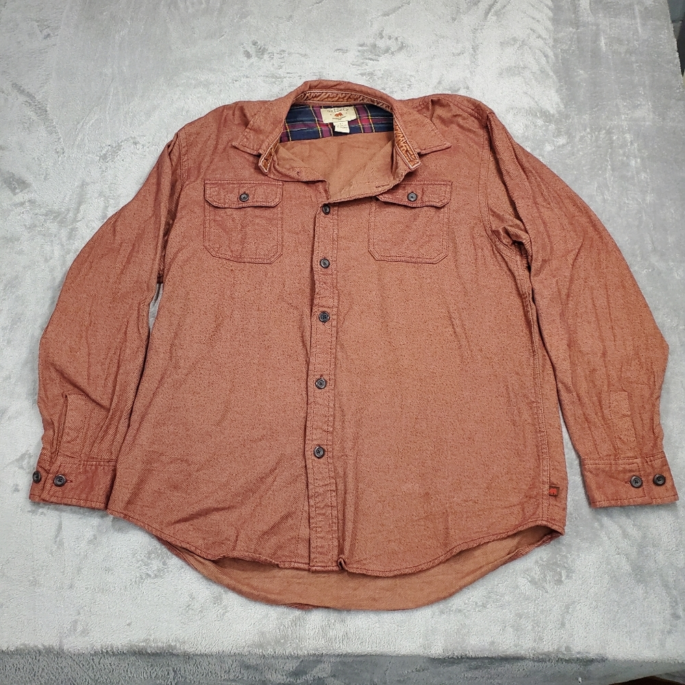 Grizzly Long Sleeve Shirt. Rust Orange. Size Large Excellent Used Condition